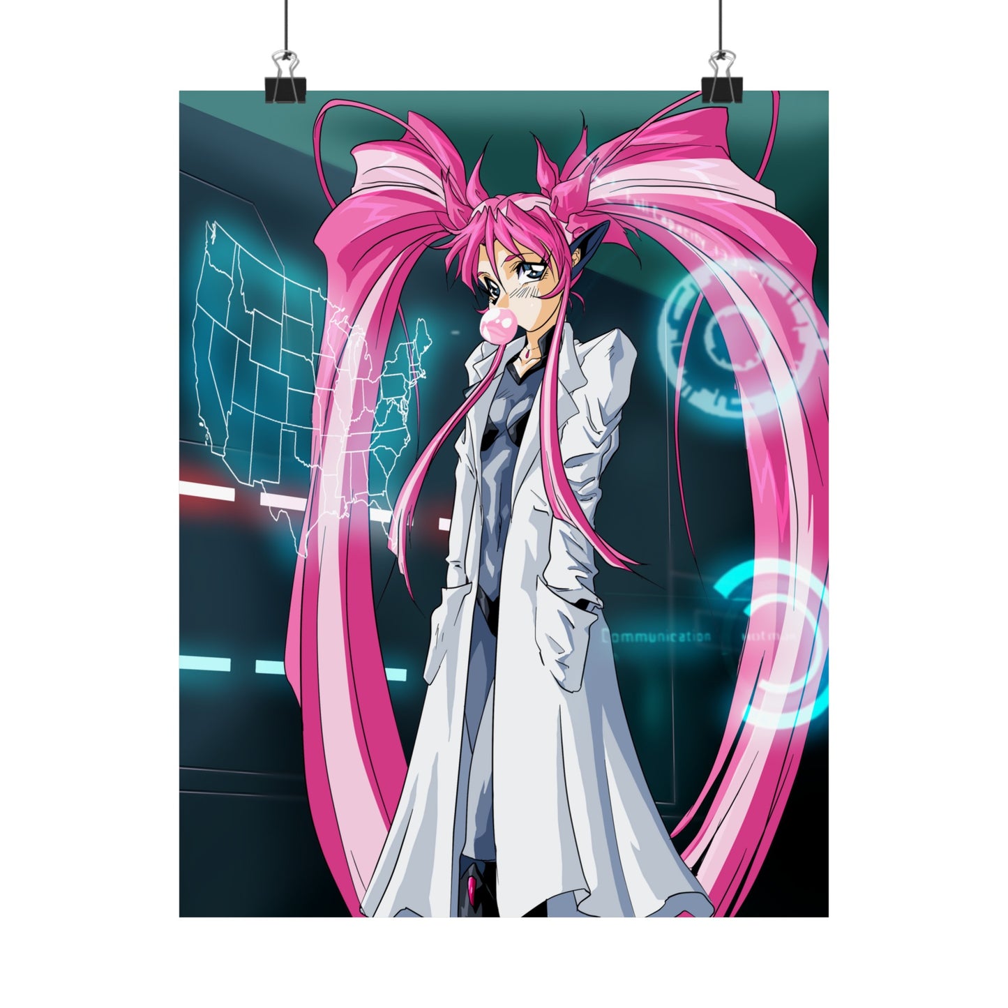 Yuimei definitely not plotting world domination Premium Matte Vertical Poster