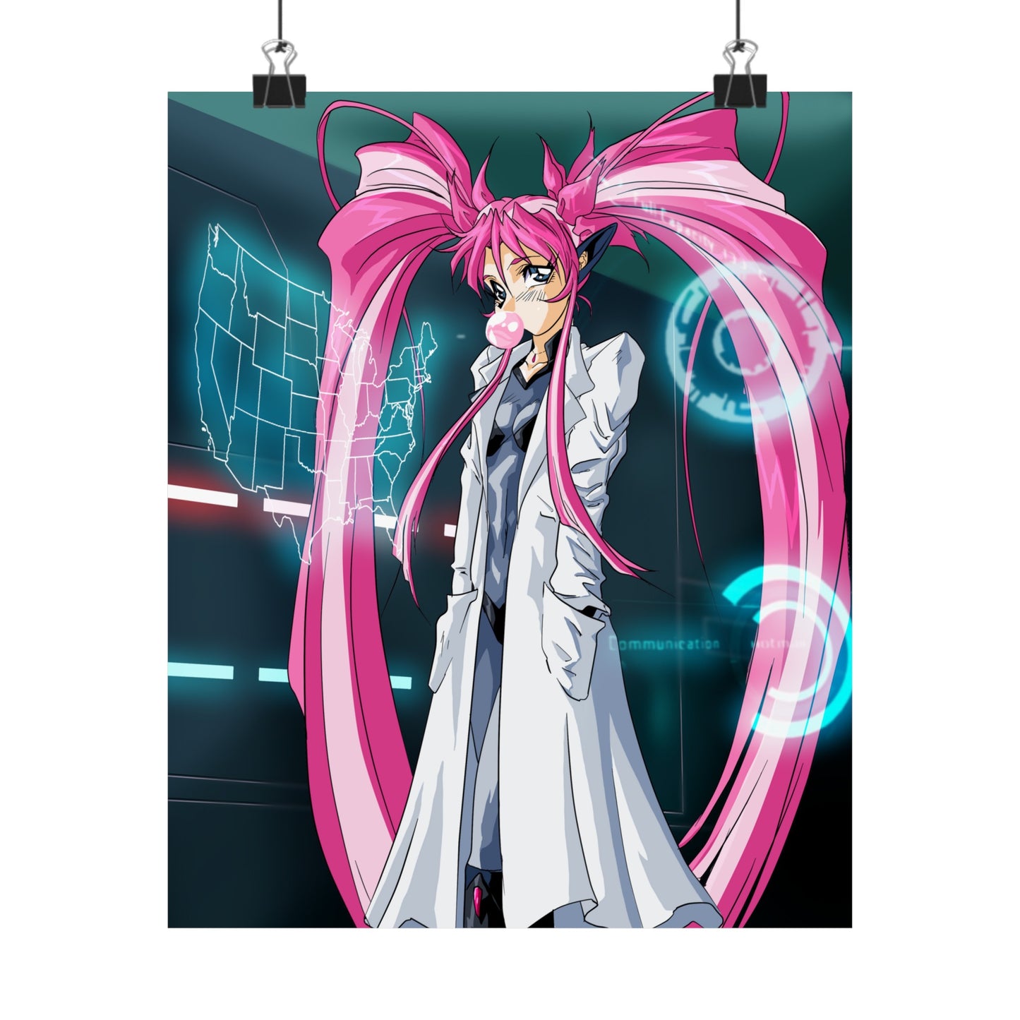 Yuimei definitely not plotting world domination Premium Matte Vertical Poster