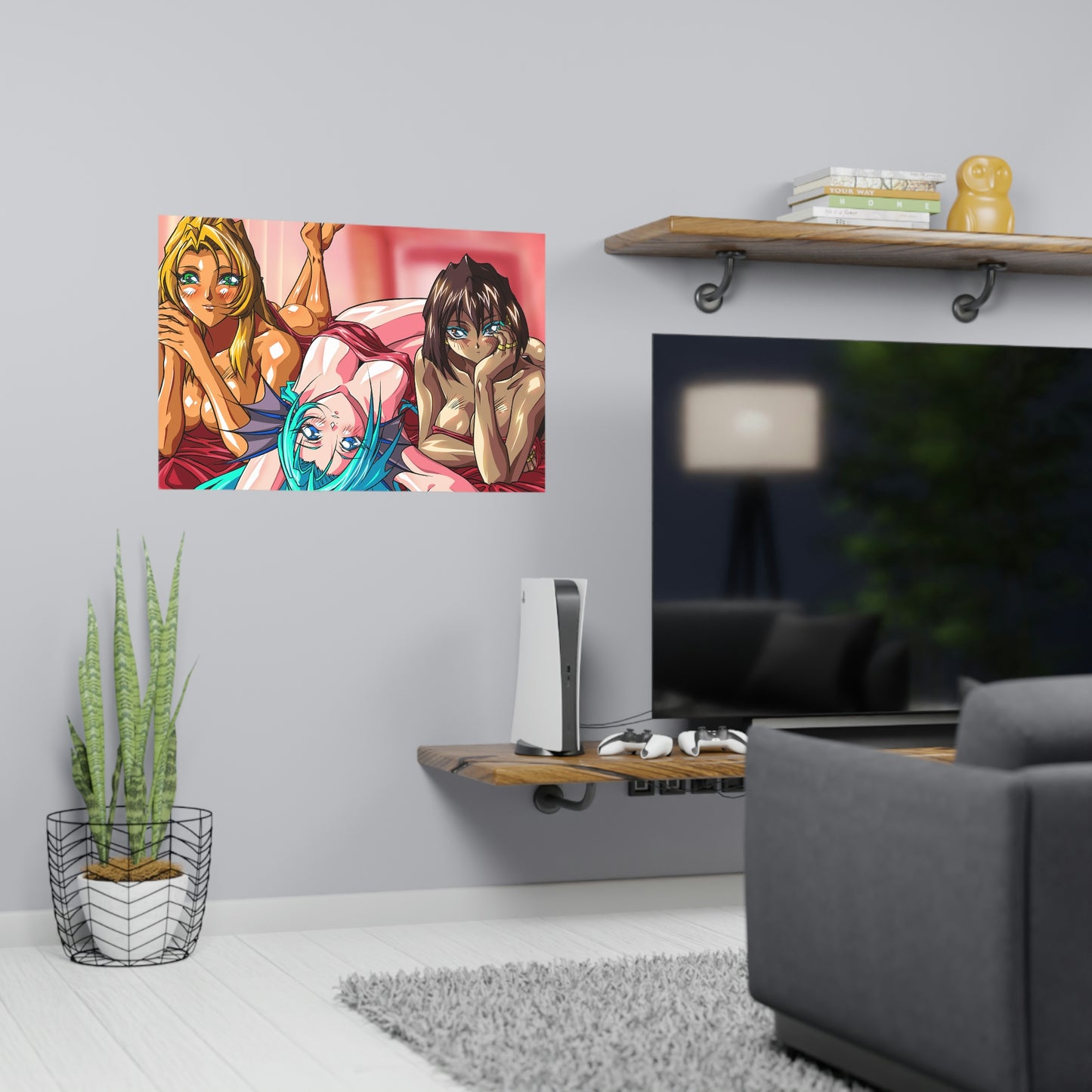 Sexy Freya, Aquarius and Osiris Horizontal Matte Poster