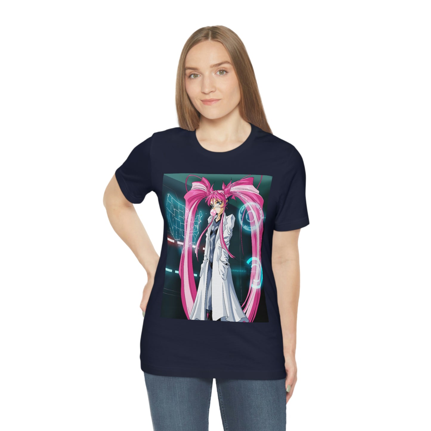 Yuimei definitely not plotting world domination Unisex Jersey Short Sleeve Tee