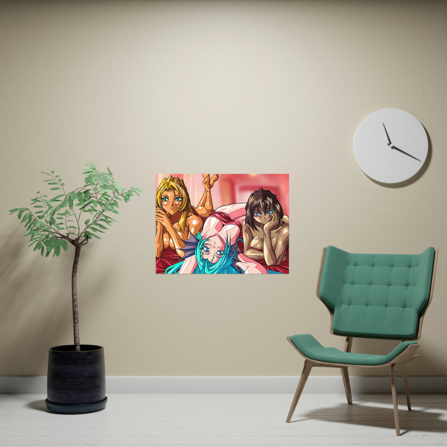 Sexy Freya, Aquarius and Osiris Horizontal Matte Poster