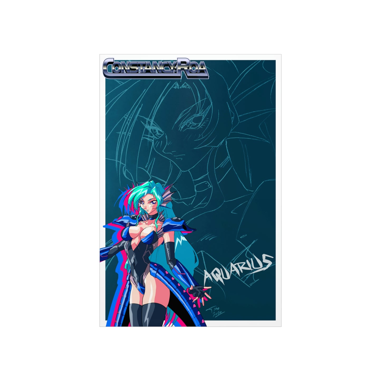 Aquarius artwork Premium Matte Vertical Posters
