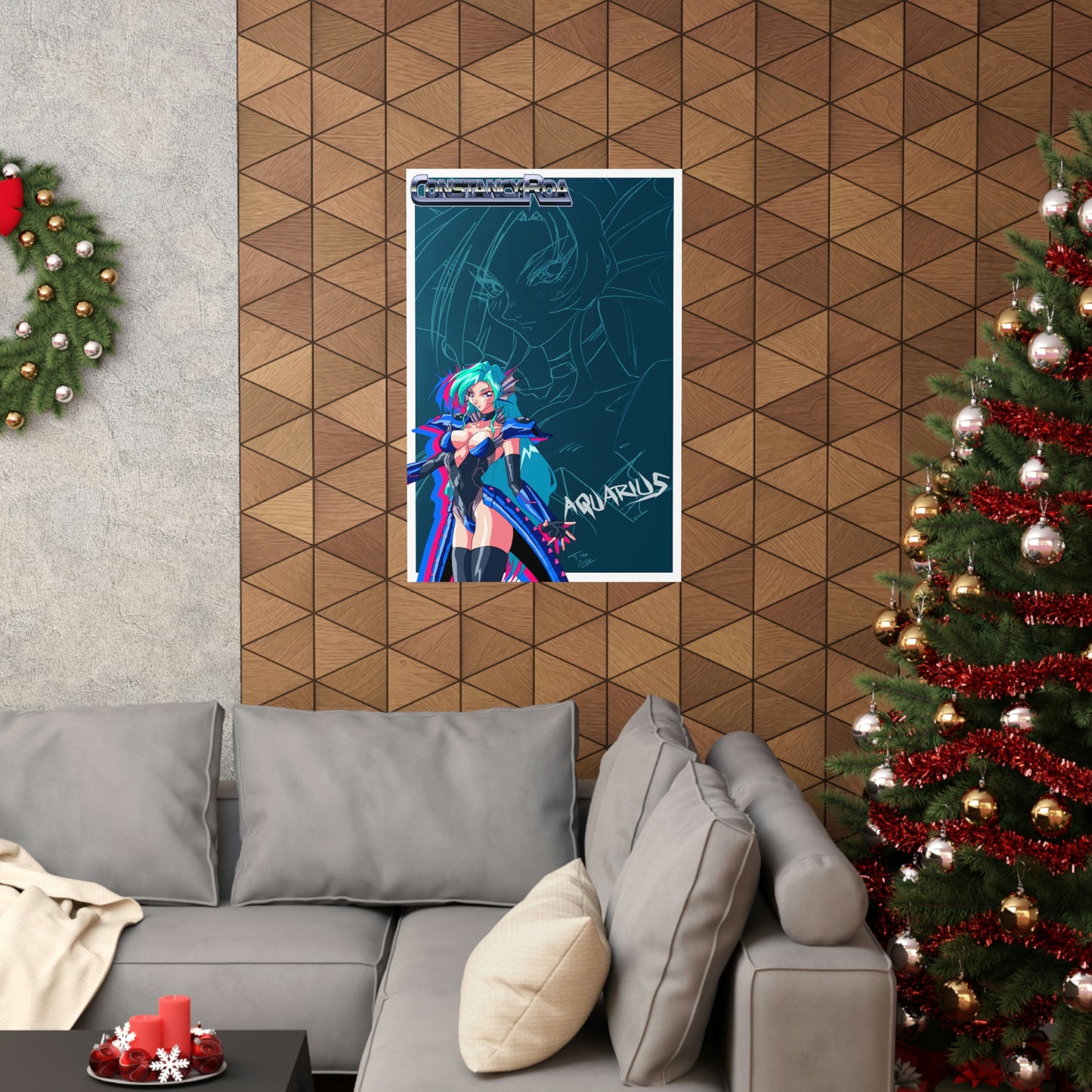 Aquarius artwork Premium Matte Vertical Posters