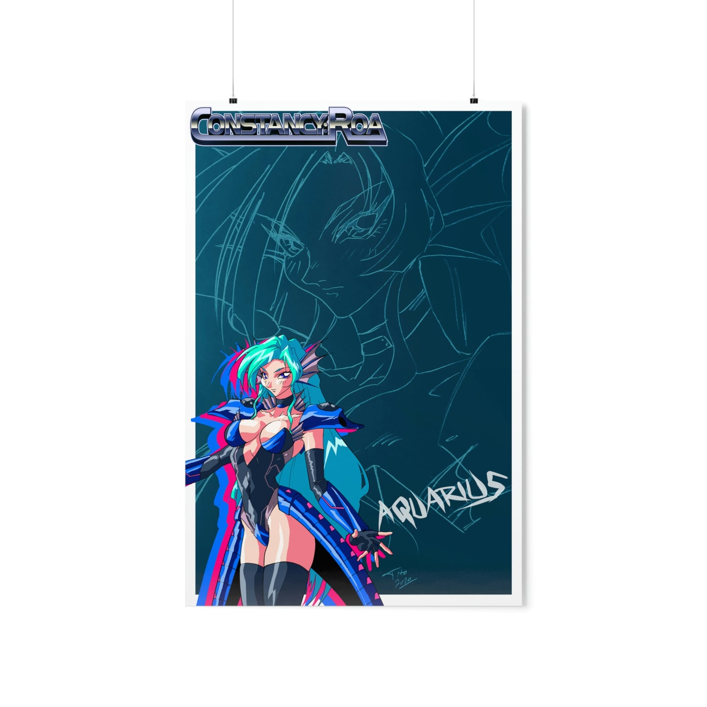 Aquarius artwork Premium Matte Vertical Posters