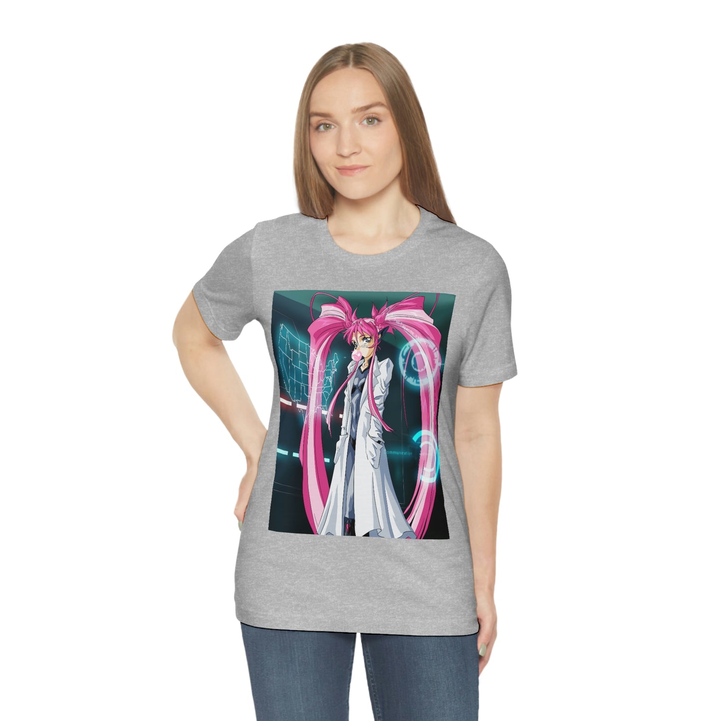 Yuimei definitely not plotting world domination Unisex Jersey Short Sleeve Tee