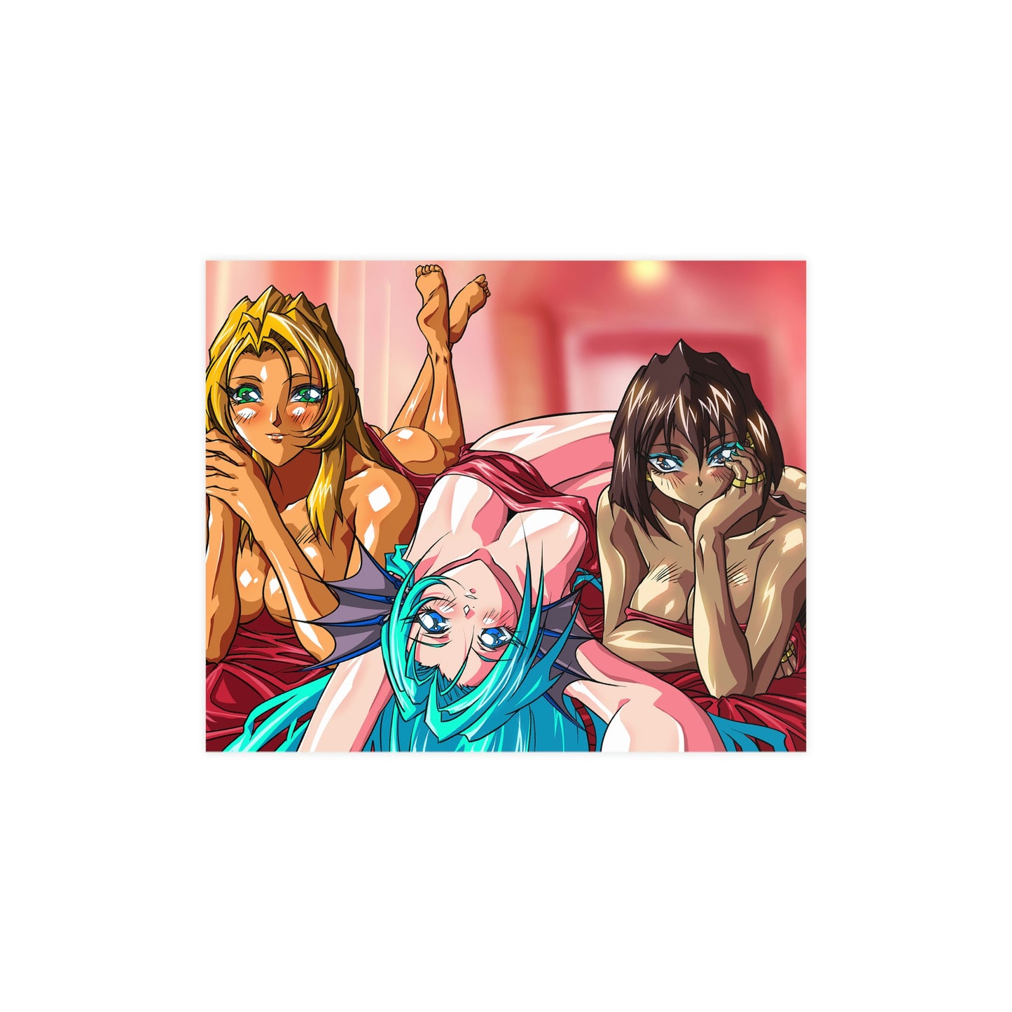 Sexy Freya, Aquarius and Osiris Horizontal Matte Poster