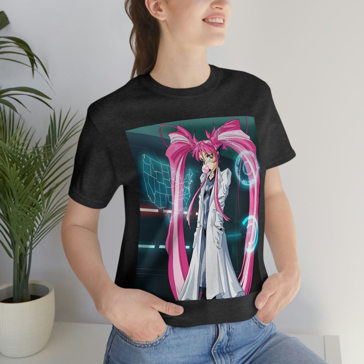 Yuimei definitely not plotting world domination Unisex Jersey Short Sleeve Tee