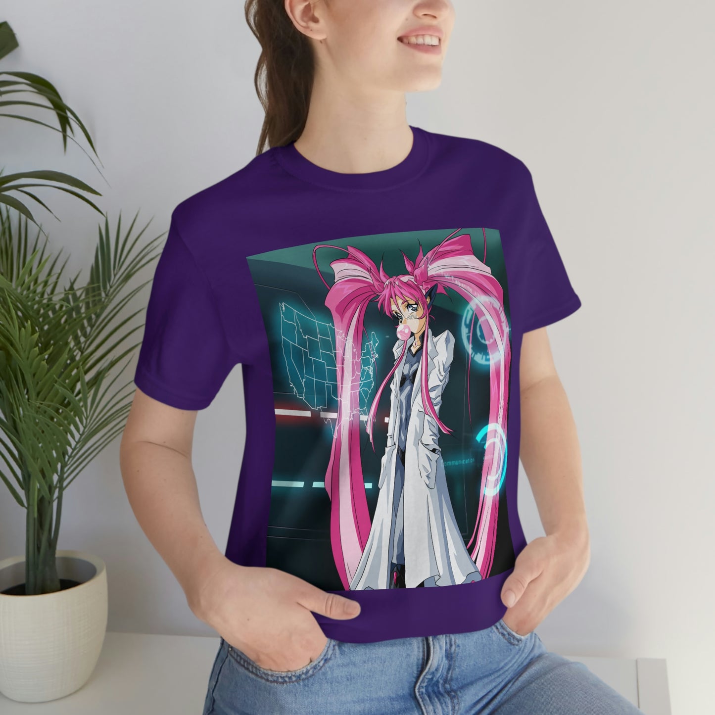 Yuimei definitely not plotting world domination Unisex Jersey Short Sleeve Tee
