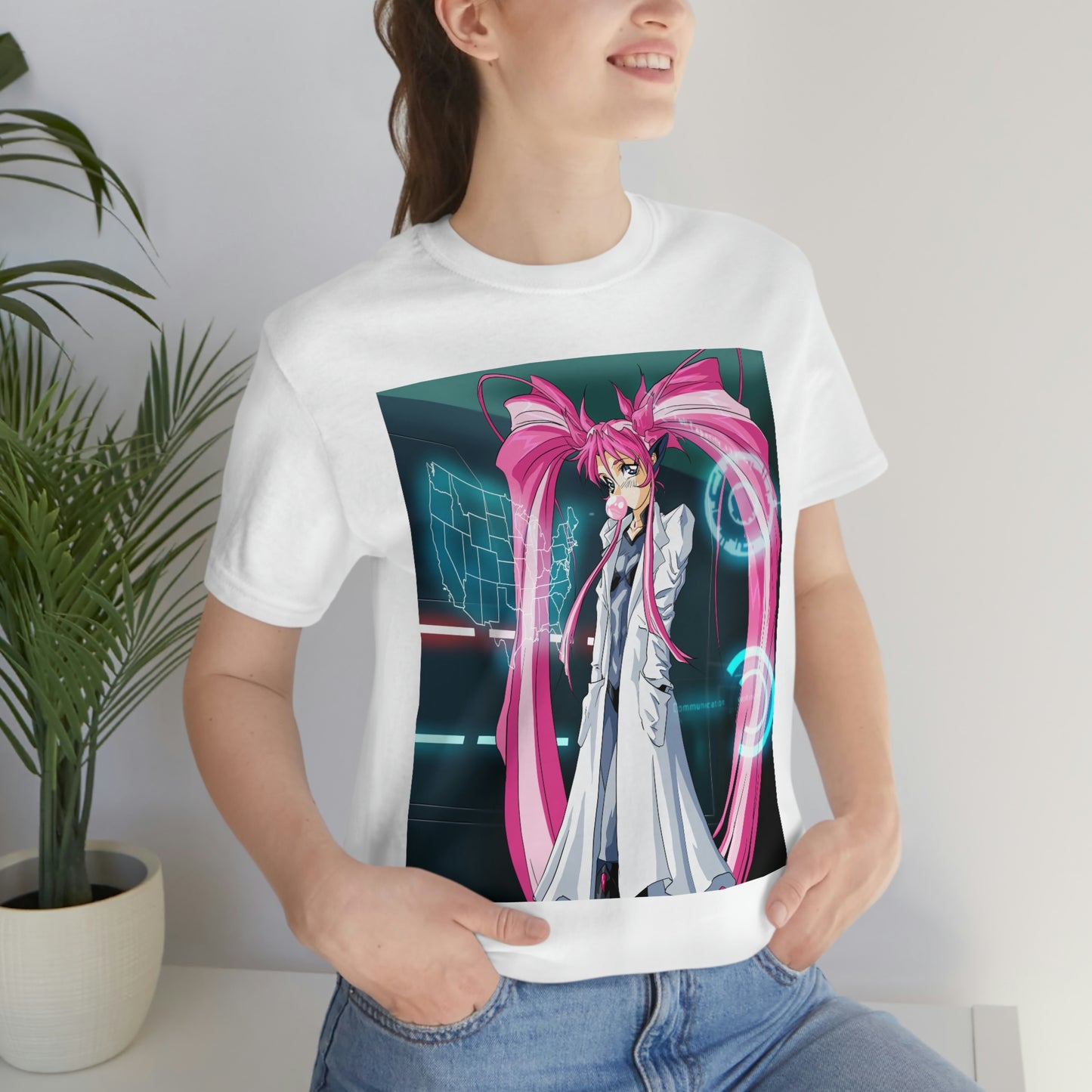 Yuimei definitely not plotting world domination Unisex Jersey Short Sleeve Tee