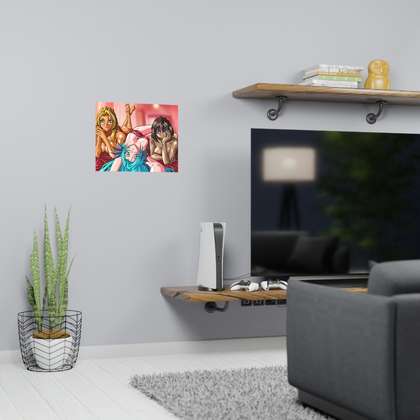 Sexy Freya, Aquarius and Osiris Horizontal Matte Poster