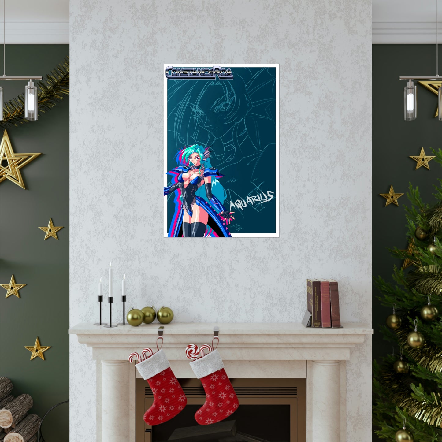Aquarius artwork Premium Matte Vertical Posters