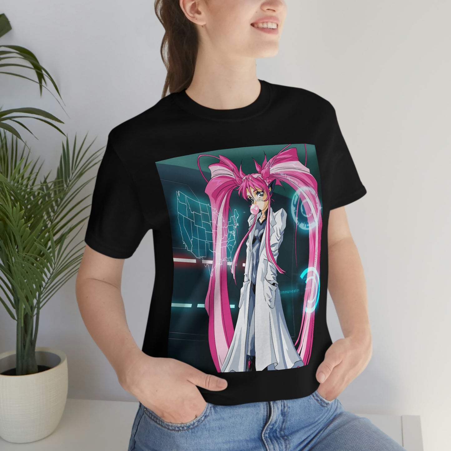 Yuimei definitely not plotting world domination Unisex Jersey Short Sleeve Tee