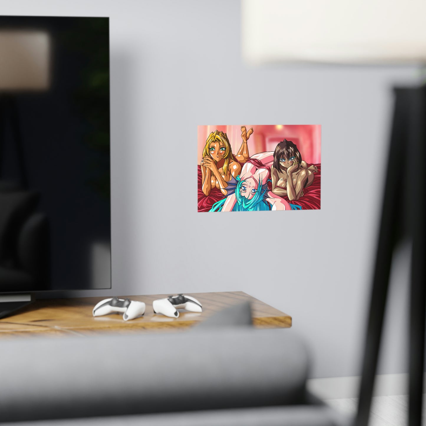 Sexy Freya, Aquarius and Osiris Horizontal Matte Poster