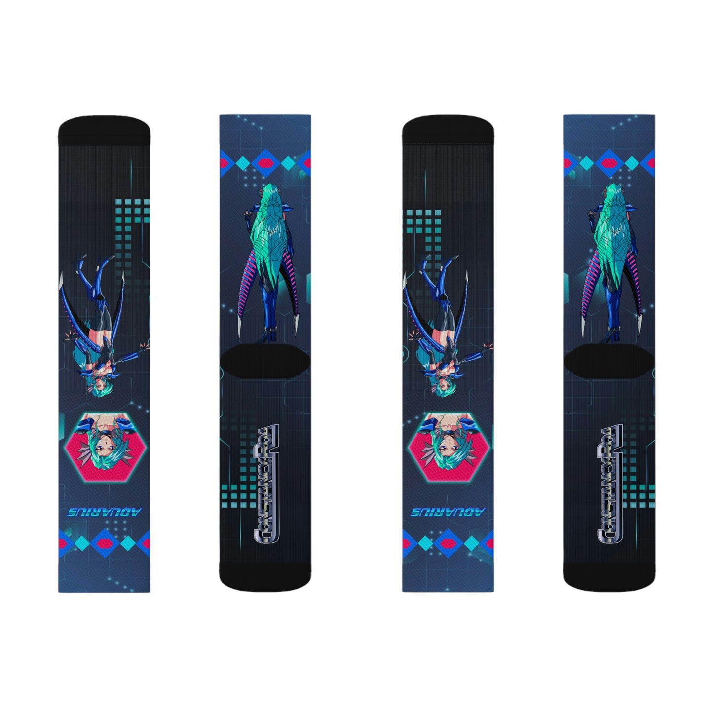 Elegant & Cool Aquarius Socks