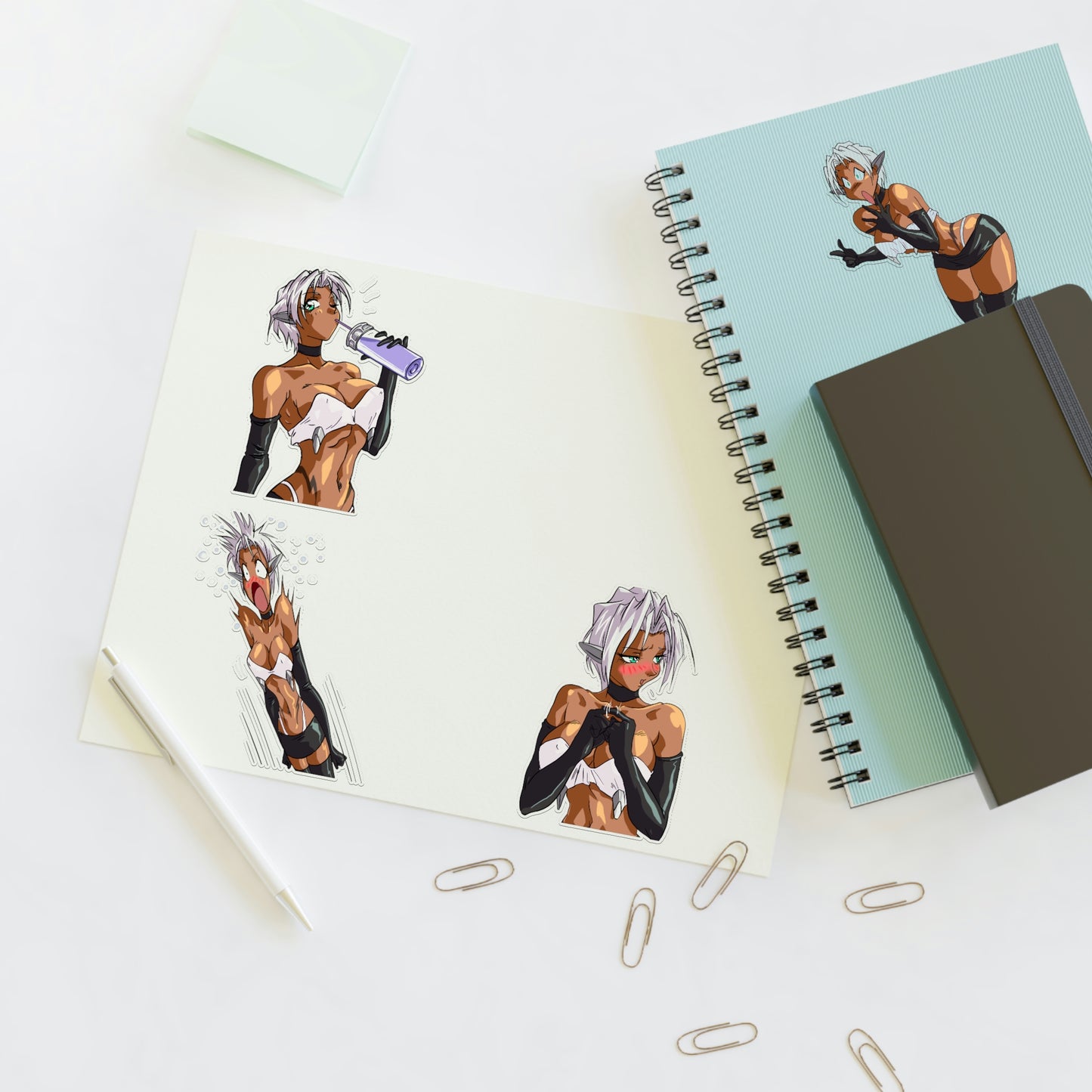 Misha cute and sexy Sticker Sheets