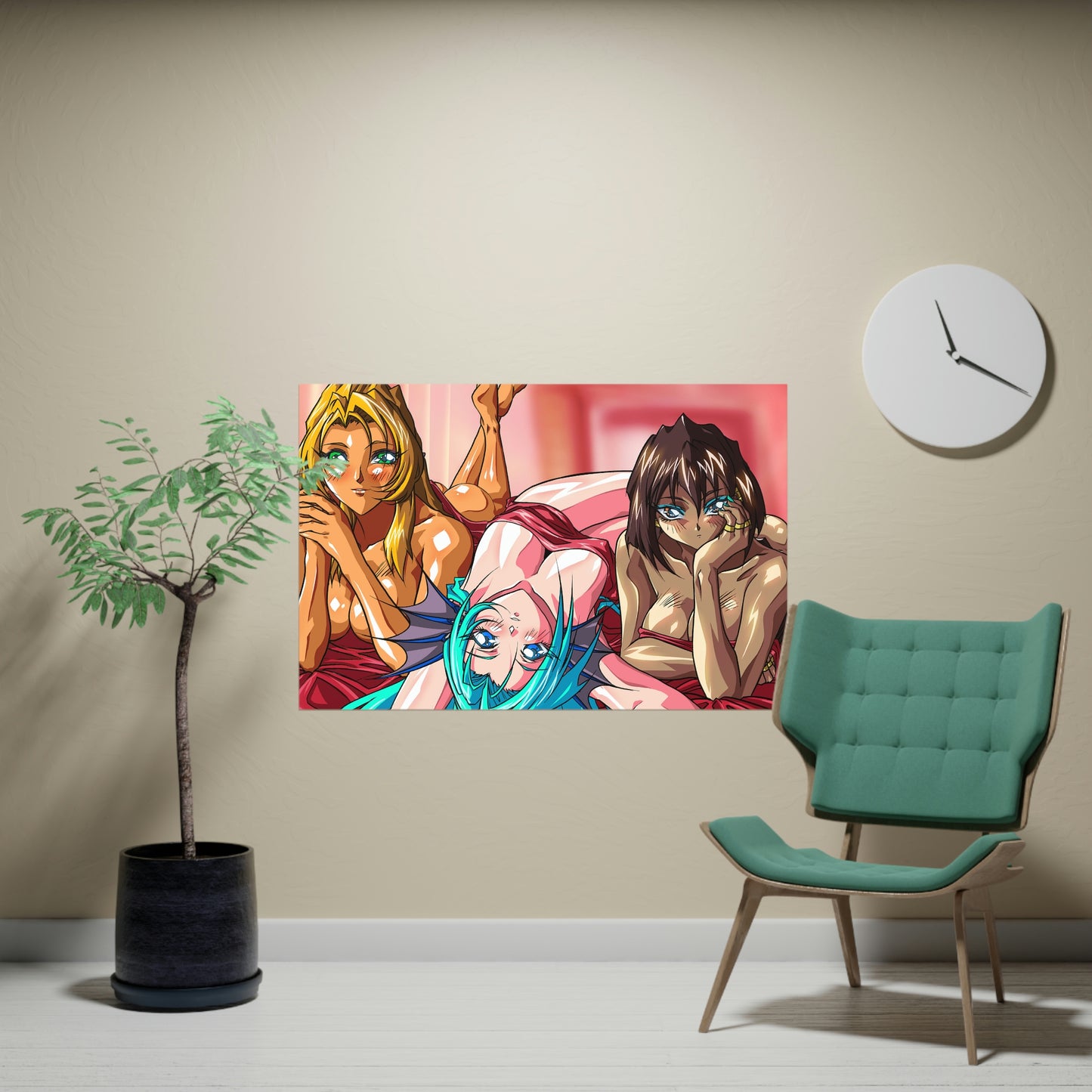 Sexy Freya, Aquarius and Osiris Horizontal Matte Poster