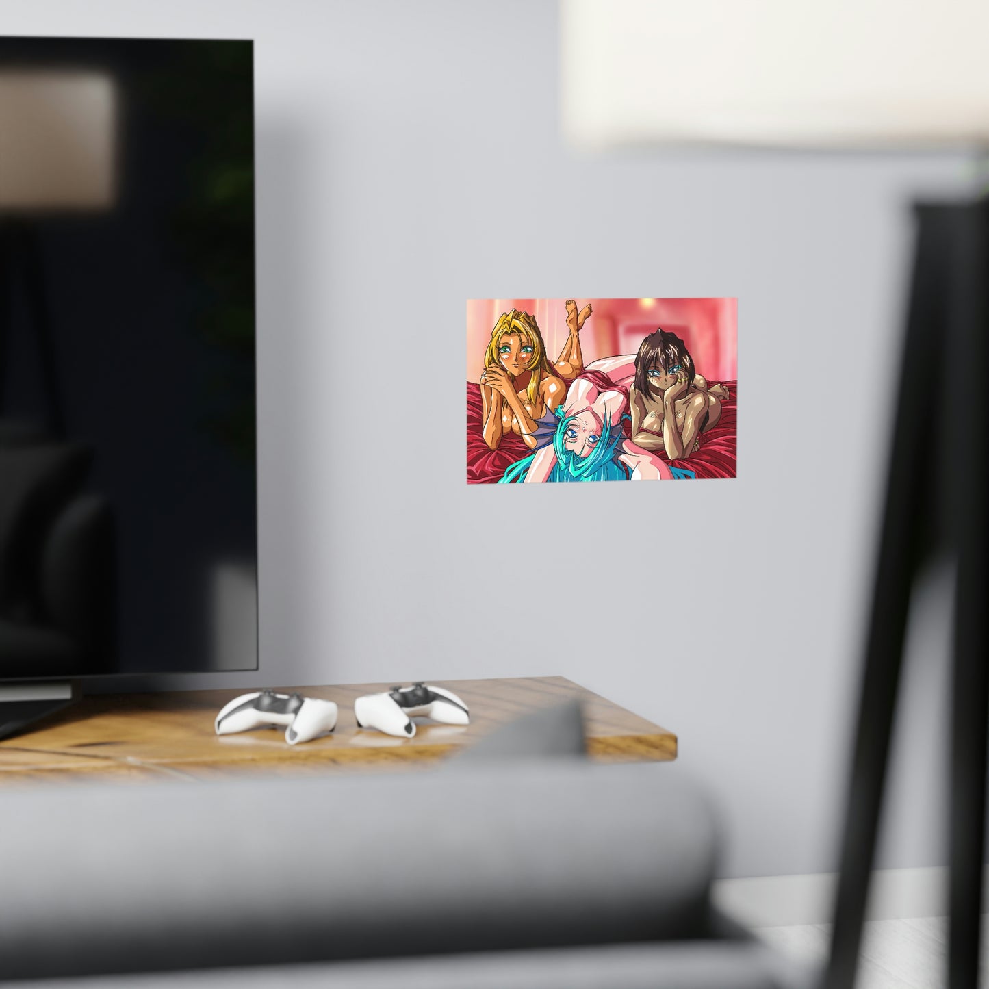 Sexy Freya, Aquarius and Osiris Horizontal Matte Poster