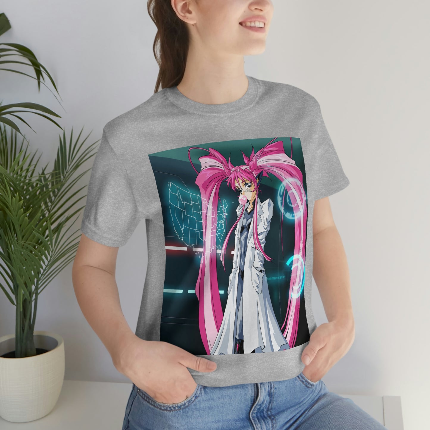 Yuimei definitely not plotting world domination Unisex Jersey Short Sleeve Tee