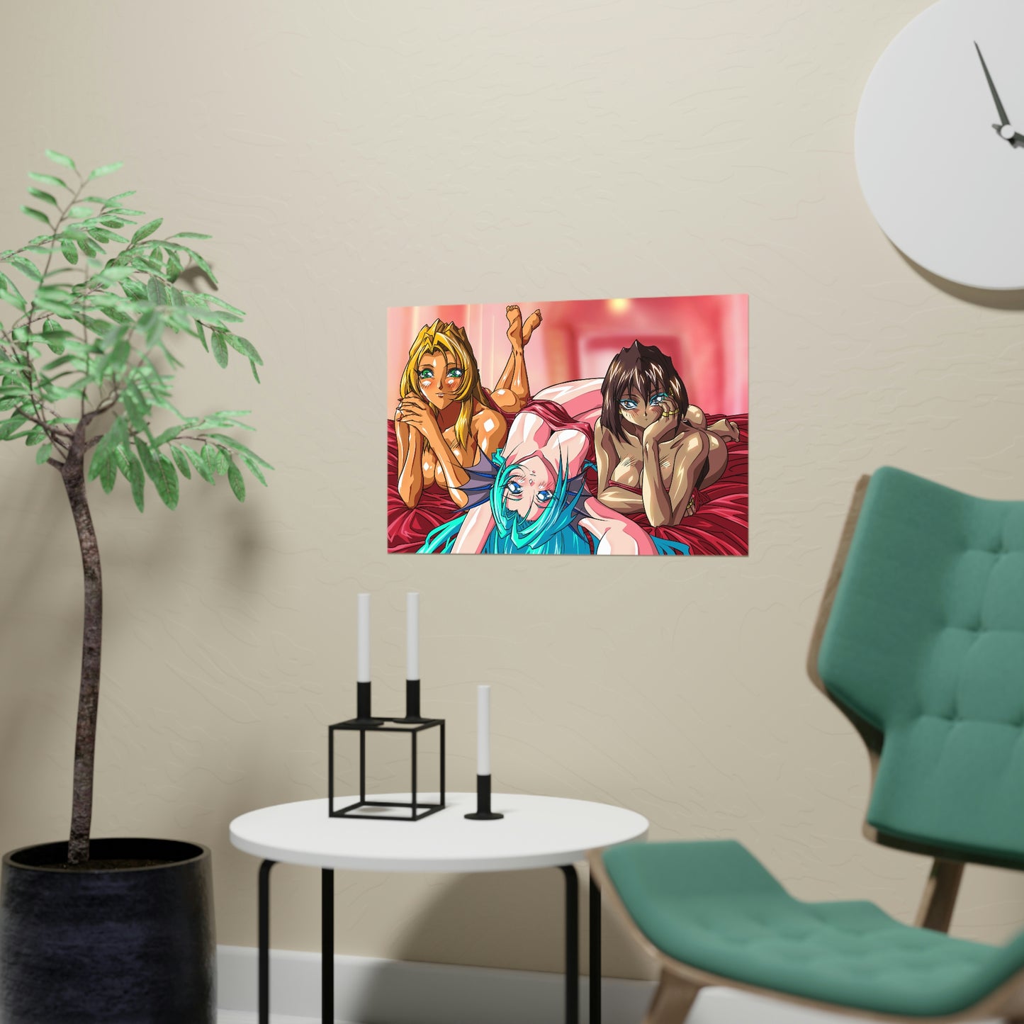 Sexy Freya, Aquarius and Osiris Horizontal Matte Poster