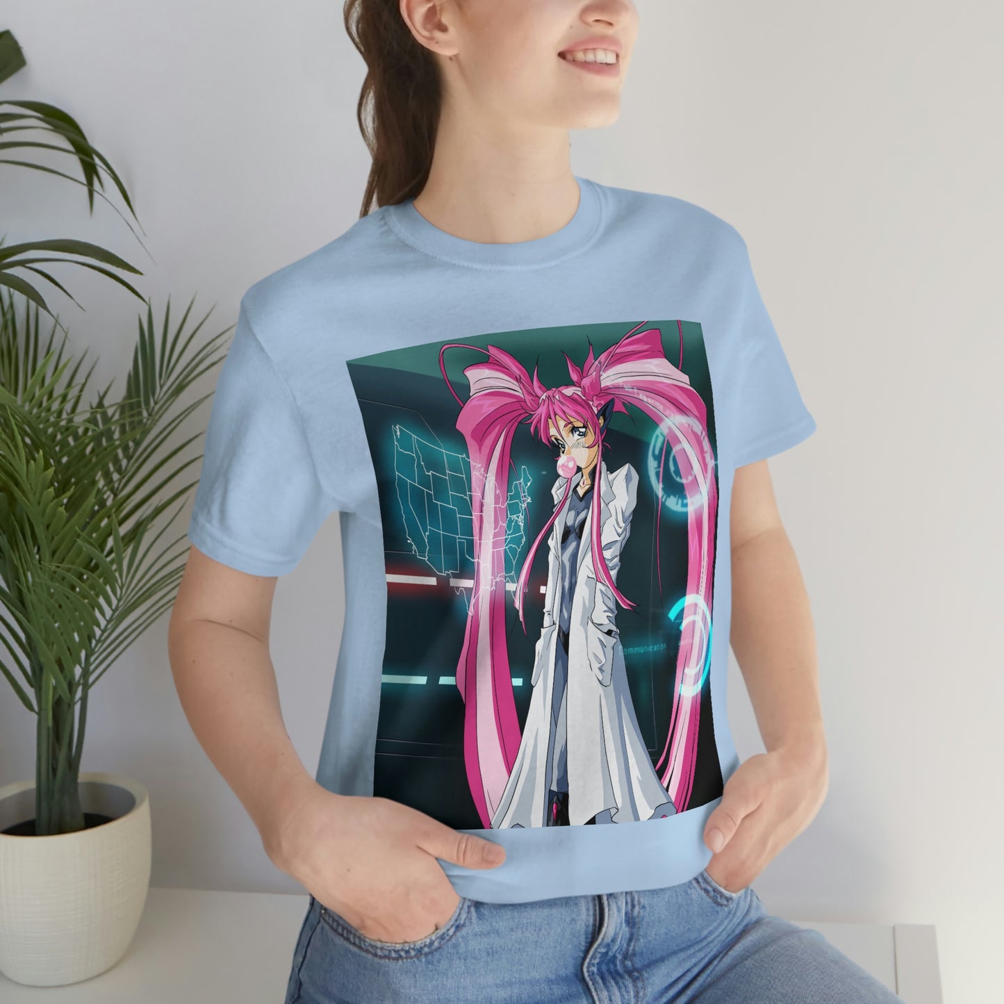 Yuimei definitely not plotting world domination Unisex Jersey Short Sleeve Tee