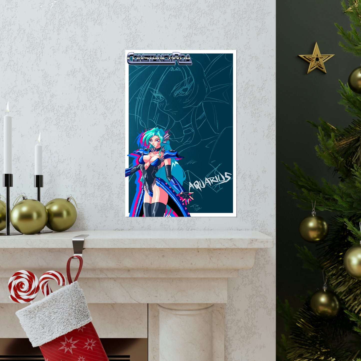 Aquarius artwork Premium Matte Vertical Posters