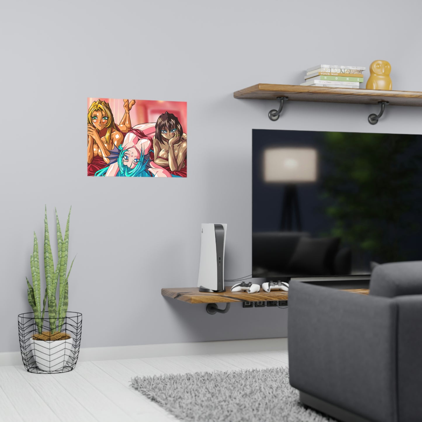 Sexy Freya, Aquarius and Osiris Horizontal Matte Poster