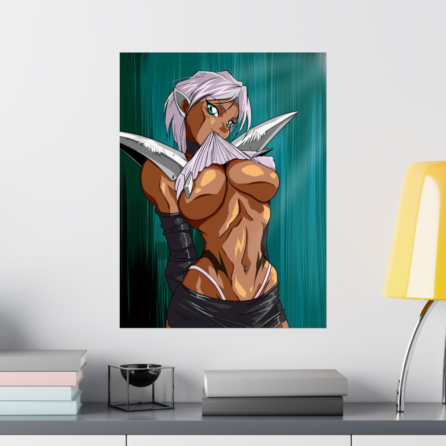 Misha sexy flirting Premium Matte Vertical Poster