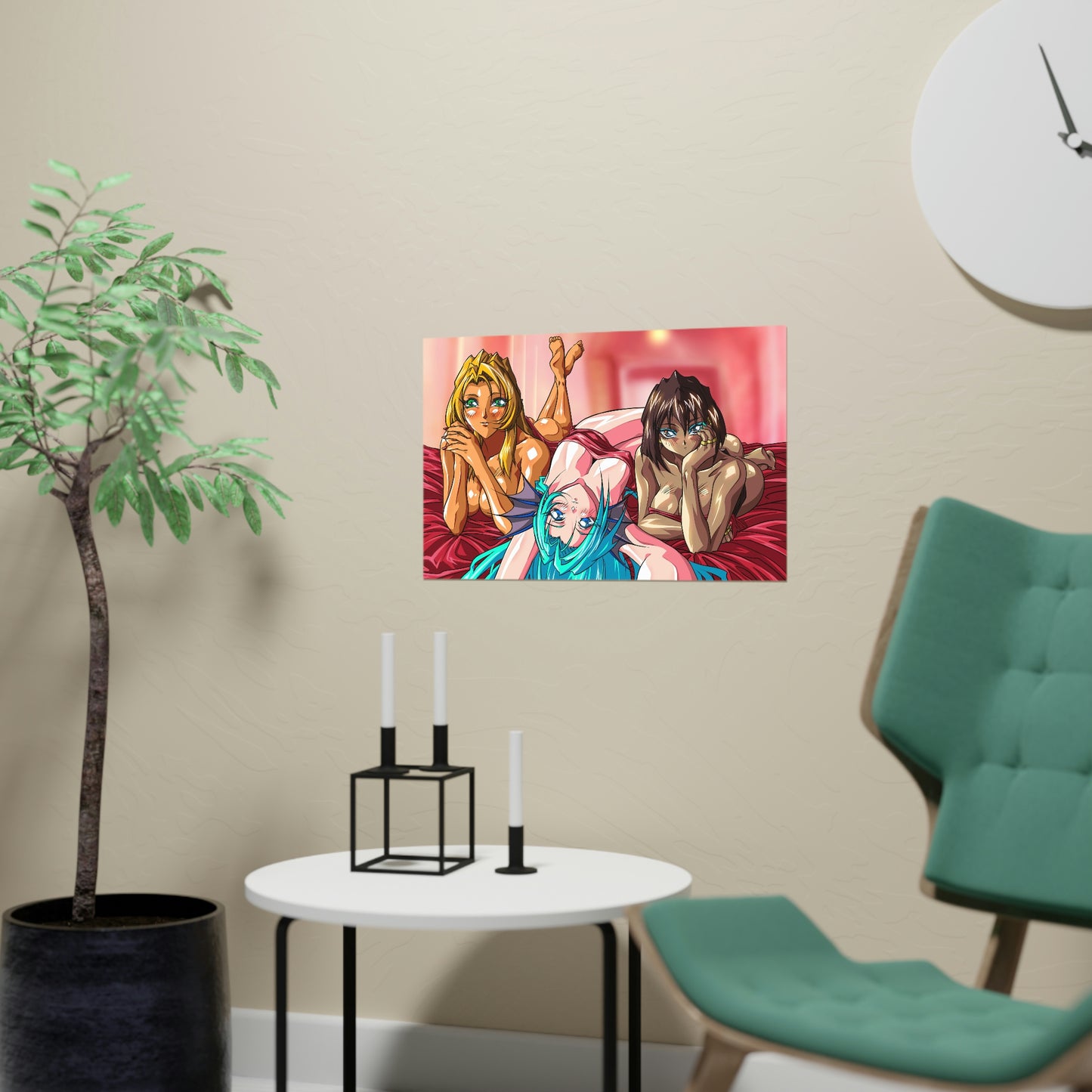 Sexy Freya, Aquarius and Osiris Horizontal Matte Poster